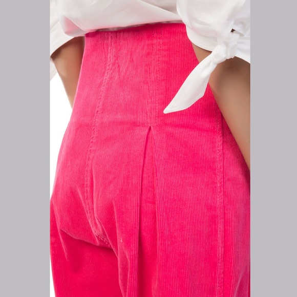 🆕NWT Paper London Twin Trousers hot pink corduroy - Picture 2 of 8